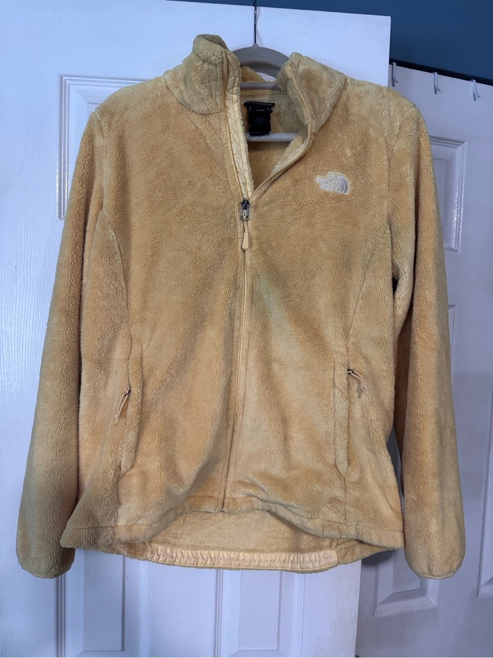 The North Face Women's Yellow Teddy Fleece Jacket - Full Zip